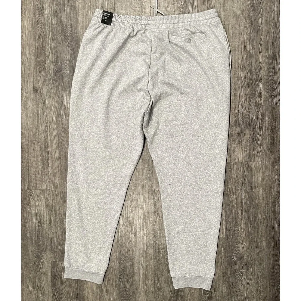 Adidas Men's Big & Tall Essentials Feel Cozy Jogger Fleece Pants Gray 2XLT NEW - Picture 4 of 7